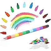 12 Regenbogen Buntstifte Set - Buntstifte Kinder Für Zeichnen & Basteln