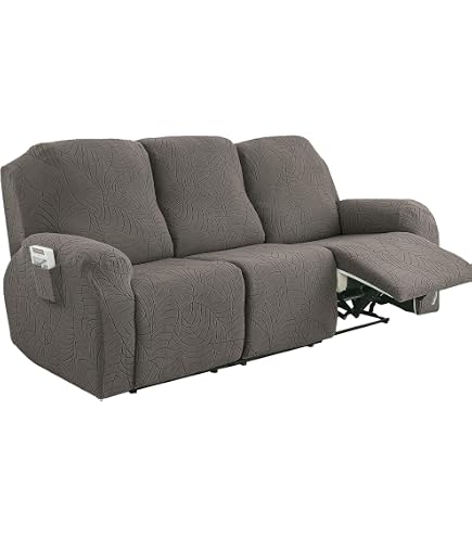 4/6/8-Pezzi Copripoltrona Relax Reclinabile Elasticizzato Universale Copridivano