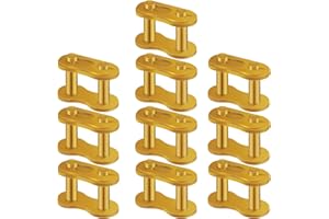 YOFMOO 10pc Gold 420 Drive Chain Repair Master Connector Split Link 50cc 70cc 90cc 110cc 125cc Pit Dirt Bike ATV Quad Scooter Motorcycle Go Kart