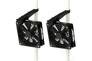Weedness Monkey MF2X120 Ventilator leise - Grow Belüftung Homebox Mini Ventilator Klein