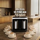 Karaca Hatır H&uuml;p D&uuml;et Aroma T&uuml;rk Kahve Makinesi, K&ouml;zde T&uuml;rk Kahvesi, Aromalı T&uuml;rk Kahvesi White 10 Fincan Kapasiteli Bol K&ouml;p&uuml;