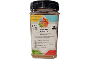 ALHAMBRAGOLD Garam Masala Especias para Cocinar - Bote de 380g - Mezcla de Especias Indias para Currys, Guisos y Platos Veganos - Sabor Intenso y Aromático 100% Natural Sin Gluten - Calidad Gourmet