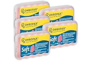 ‎OHROPAX Ohropax Soft Weiche Ohrstöpsel, 5 x 10 Stück