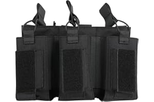 EXCELLENT ELITE SPANKER Custodia a Cielo Aperto per Caricatori Singoli/Doppi/Tripli Molle per M4 M14 M16 AK AR Elastico per Caricatori per Sacchetto Pistola Mag