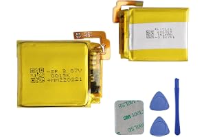 E-yiiviil ersättningsbatteri LSS282024P kompatibel med Fitbit Versa 4 FB523 Smartwatch med reparationsverktygssats