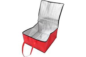 DOITOOL Isolierte Lebensmittel- Liefertasche Pizza- Liefertasche Große Kapazität Wiederverwendbare Wärmetasche Catering Restaurants Transporttasche für Warme Und Kalte Speisen