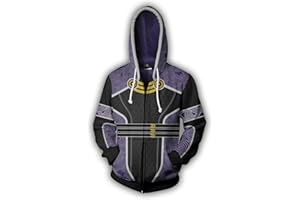 SWDAN Mass Effect N7 Felpa con Cappuccio e Zip da Uomo S-5Xl, Cosplay Cappotto Maniche Lunghe,Giacca Classica e Casual