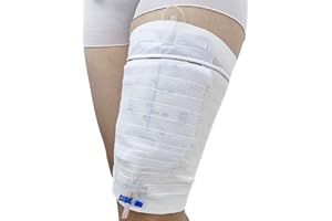 CHOYTONG Couvercle de Support de Sac de Jambe de Cathéter - Support de Sac D'urine Carer Confortable Protecteur de Manches de Sac de Jambe de Foley (XL)