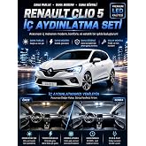 Renault Clio 5 Uyumlu 6000K LED İ&ccedil; Aydınlatma Seti Parlak Beyaz Ara&ccedil; İ&ccedil;i Ampul Seti