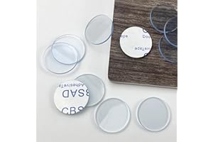 Mrltau 30 almohadillas antideslizantes transparentes, pegatinas antideslizantes para mesa de mesa, redondas, base antideslizante, almohadillas antideslizantes para mesas de comedor, bancos de trabajo