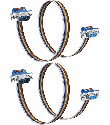 Cavo A Nastro Piatto IDC 10 Pin – Connettore DB9 Femmina A FC-10 Femmina, Passo 2,54 Mm, Lunghezza 50 Cm, Per Laptop, TV LCD E Stampanti 3D