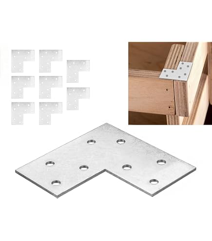 Piastra Chiodata Per Giunzione Legno Zincata 100mm X 200mm - Nuova