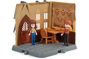 HARRY POTTER - PLAYSET LES TROIS BALAIS MAGICAL MINIS WIZARDING WORLD - Coffret Univers Magique Auberge Les Trois Balais Avec 2 Figurines Exclusives Et 5 Accessoires - Jouet Enfant 6 ans et +