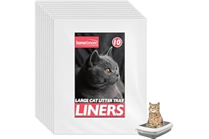 SOL 10pk Extra Large Cat Litter Tray Liners, 56cm x 70cm Thick Leak Proof Litter Bags, Tear-Resistant and Leak Proof Design for Easy Cleanup, Fit to Small to Large Cat Tray, Effortless Setup & Removal