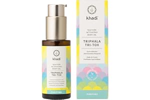 ‎KHADI khadi TRIPHALA TRI-TOX Ayurvedisches Activating Body Oil - Haut- & Körper-Öl - Spüre Deine Leichtigkeit – 100% pflanzlich & natürlich - 50ml