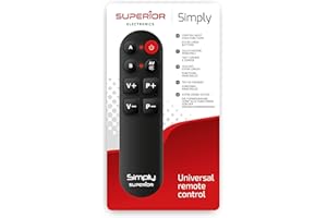 Simply uniwersalny pilot zdalnego sterowania z dużymi przyciskami do 2 urządzeń - Superior Electronics SUPTLB001