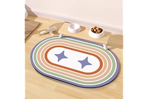 METEOROCK Assorbente Tappetino Ciotole Cane, Antiscivolo Tappetino per Cibo per Gatti per Alimentazione, 51x30,5CM Sottociotola Gatto Facili da Riporre per Cani e gatti, Disponibili in Diverse Dimensioni