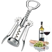 Westmark Hebelkorkenzieher mit Kapselheber und Wendel mit Seele, Stahl, Verchromt, 60202270