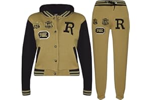 A2Z 4 Kids Unisex Girls Boys Baseball Tracksuit R Fashion Fox and NYC Hoodie with Joggers B.B Contrast Jacket Varsity Style Coat Long Sleeves Sweatpants Sports Activewear Set Childrens Age 2-13 Years