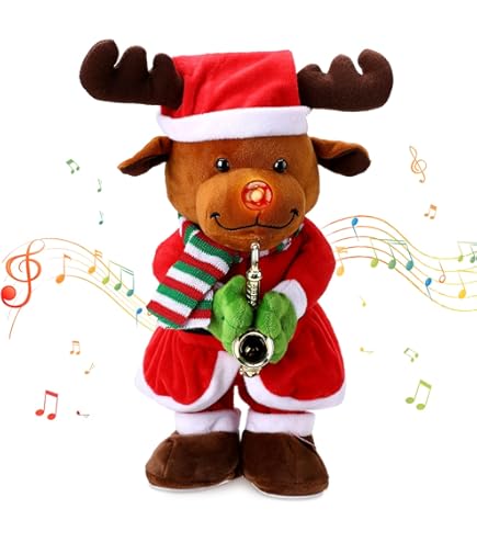 Holiday | Dan Dee Rudolph The Red Nosed Reindeer Animated Plush Lights Dance Sings 11 Nwt 64fe4070ff04840cf92c438b - View #13