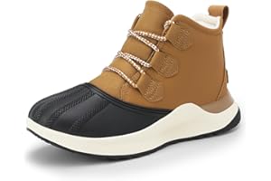 DREAM PAIRS Ankle Winter Boots for Women Waterproof Lace Up Anti-Slip Warm Snow Booties Fashion Sneaker Boots