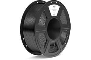 ELEGOO PLA+ Filamento 1,75mm Nero 1KG, PLA Plus ad Alta Resistenza per Stampanti 3D, Precisione Dimensionale +/- 0,02mm, Bobina da 1kg (2,2lbs) Compatibile con la Maggior Parte delle Stampante 3D