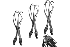 Aohcae Pas mocujący do roweru, bagażnik, 3 sztuki, regulowany pas mocujący do bagażu, motocykla i roweru (70 cm)