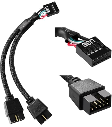 JMT Adattatore USB 3.0 20 Pin A USB 3.1 Type-E Per Scheda Madre – Convertitore Per Pannello Frontale