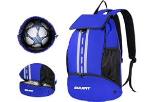 ‎EULANT EULANT Verbessert Fußball Rucksack mit Schuhfach, Multifunktionsrucksack mit bodenfach, Wasserdichter Sporttaschen für Basketball Schwimmen Camping Training Strand Yoga,Trockene Nassabscheidung