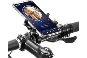ROCKBROS Soporte Móvil para Bicicleta Moto, Rotación 360° Soporte Universal de Aleación de Aluminio para Teléfonos