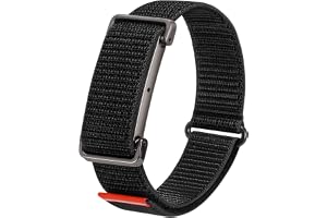 Fintie Nylonögla band kompatibelt med Google Fitbit Air, sport handledsrem | Anpassad passform med säker stängning, justerbar krok och ögla, andningsbar, hållbar, lätt, komfort hela dagen