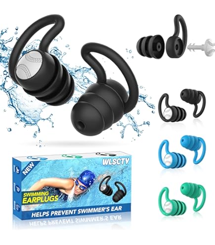 Surfears 4.0 Ear Plugs For Surfers NEW Swimming Swim Black Sage - Foto 7