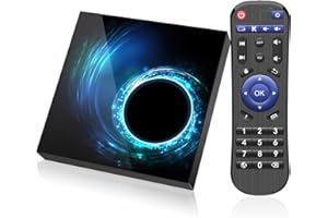 IDEALROYAL Android 10.0 TV Box, Android TV Box 4GB RAM/32GB ROM Allwinnner H616 Quad-Core Soutien 2.4GHz/5.0GHz WiFi BT5.0 6K 3D HDMI 2.0 Smart TV Box