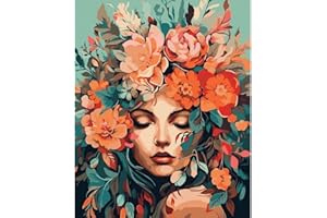 LOLIPONY Pintura por Números para Adultos y Niños al óleo de Lienzo DIY, con Pinceles, Pigmento Acrílico, Pintura de Dibujo DIY, Sin Marco 40X50 CM