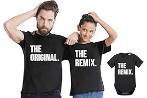 SAMBOSA Original Remix - Camiseta de Pareja Padre Hijo niño bebé Body cumpleaños - Look de Pareja