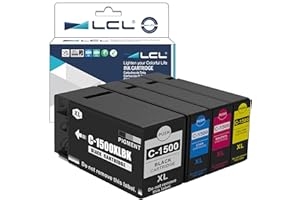 LCL 1500XL 1500XLE PGI1500XL PGI-1500XL PGI-1500XLBK PGI-1500XLC PGI-1500XLM PGI-1500XLY High Yield Pigment Kompatybilny wkład atramentowy zamiennik do Canon MAXIFY MB2050 MAXIFY MB2350 MAXIFY MB2150 (K,C,M,Y)