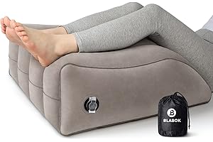 BLABOK Wedge Pillow for Sleeping - Inflatable Leg Elevation Pillow for Swelling