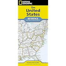 Buy National Geographic United States Map (Folded with Flags and