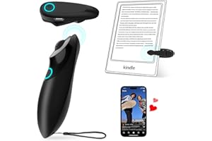 ACEGAMER 【Actualización 2024】Control remoto con rueda de desplazamiento para Kindle Paperwhite/TikTok, lectores de libros electrónicos/control remoto de video corto compatible con iPhone/iPad/Android, correa