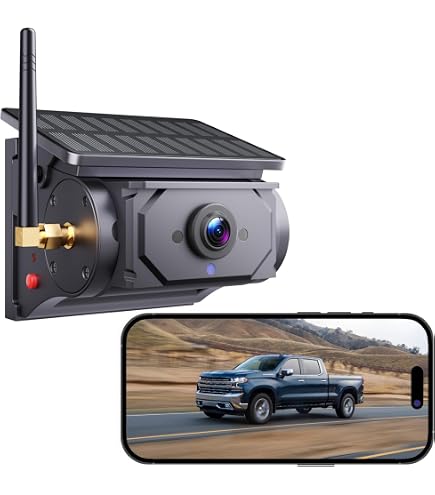 Telecamera Posteriore WiFi Solare Rimoody – Batteria 10000mAh, Magnetica, IP68, Visione Notturna Per Camper E Furgoni
