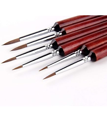 Andrew Mack Tilly Quill Series Pinstriping Brush - Synthetic Hair, Size 8