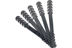 LKM security Salva orecchie 5X Fascette di estensione per elastici delle mascherine, 5 pezzi, protezione per le orecchie, colore nero