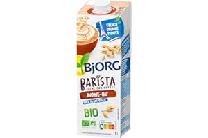 BJORG - Lait d'Avoine Barista - Lait Végétal Bio - Pauvre en Acides Gras Saturés - 1 Litre