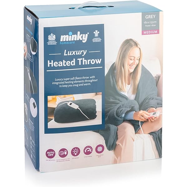 HomeTronix Luxurious Electric Heated Throw Soft Fleece Red Over Blanket  Double : Amazon.co.uk: Home u0026 Kitchen