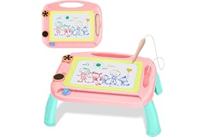 Tesoyzii Lavagna Magnetica per Bambini, Regali Natale 1 2 3 4 Anni Lavagnetta Cancellabile Bambini Giochi Bambini 1 2 3 4 Anni Regalo Bambina 1 2 3 4 Anni Giocattoli Bambina 1 2 3 4 Anni