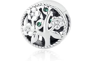 NINGAN 925 encanto de pulsera de plata esterlina Papá, mamá, abuela, abuelo Regalos familiares Collar de pulsera compatible para mujeres