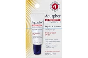 Aquaphor 72140010119 Réparation à la lèvre avec protection, pack cardé, 0,35 once fluide