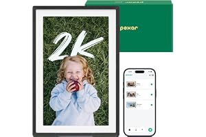 Pexar VivKeep Pro 11 tum 2K digital bildram, WiFi, ingen | Antireflex-pekskärm, automatisk roterande, privat lokal lagring, omedelbar delning via den kostnadsfria Pexar-appen eller