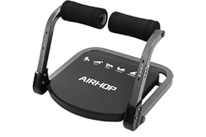 ‎AIRHOP AIRHOP 8-in-1 Smart Core Ab Machine, klappbarer Bauchtrainer & Bauchmuskeltrainer bis 100 kg, Bauchtrainer für Zuhause & Büro, Ganzkörper-Workout Bauch Beine Po Trainingsgerät