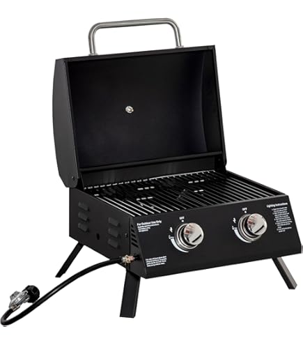 Barbecue Plancha Onlyfire Griglia A Gas Da Tavolo A 3 Fuochi, Griglia A Propano Barbecue Carbonella - Foto 12